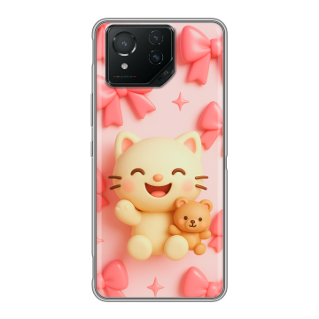 Силиконовый чехол на ASUS ROG Phone 8 с принтом для девочек