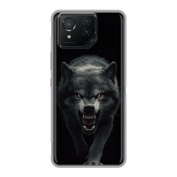 Силиконовый чехол на ASUS ROG Phone 8 с принтом Волк Силиконовый чехол на ASUS ROG Phone 8 с принтом Волк