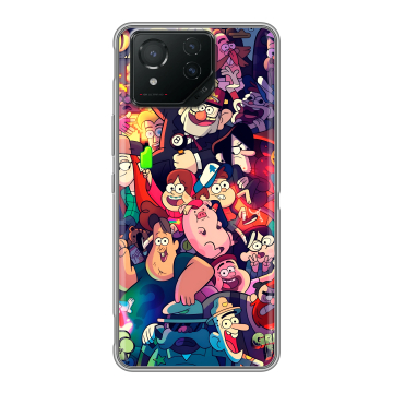Силиконовый чехол на ASUS ROG Phone 8 с принтом Gravity Falls Гравити Фолз