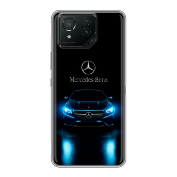 Силиконовый чехол на ASUS ROG Phone 8 с принтом Mercedes Мерседес