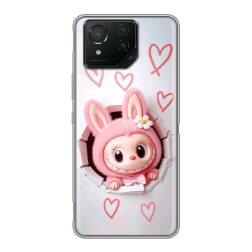 Силиконовый чехол на ASUS ROG Phone 8 с принтом Labubu Лабубу