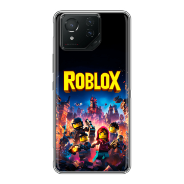 Силиконовый чехол на ASUS ROG Phone 8 с принтом Roblox Роблокс