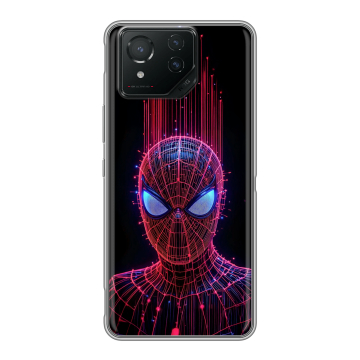 Силиконовый чехол на ASUS ROG Phone 8 с принтом Spiderman Человек паук