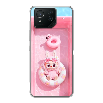Силиконовый чехол на ASUS ROG Phone 8 с принтом Labubu Лабубу Силиконовый чехол на ASUS ROG Phone 8 с принтом Labubu Лабубу