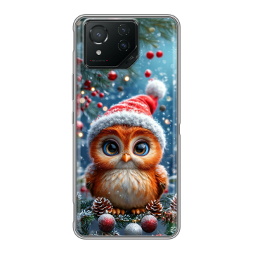 Силиконовый чехол на ASUS ROG Phone 8 с принтом Новый год Силиконовый чехол на ASUS ROG Phone 8 с принтом Новый год