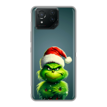 Силиконовый чехол на ASUS ROG Phone 8 с принтом Новый год Силиконовый чехол на ASUS ROG Phone 8 с принтом Новый год