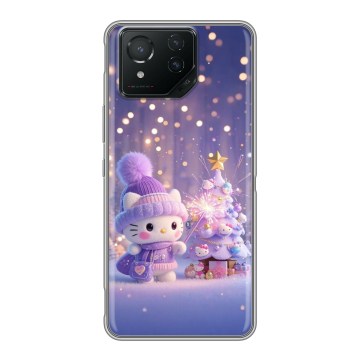 Силиконовый чехол на ASUS ROG Phone 8 с принтом Новый год Силиконовый чехол на ASUS ROG Phone 8 с принтом Новый год