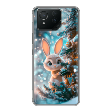 Силиконовый чехол на ASUS ROG Phone 8 с принтом Новый год Силиконовый чехол на ASUS ROG Phone 8 с принтом Новый год