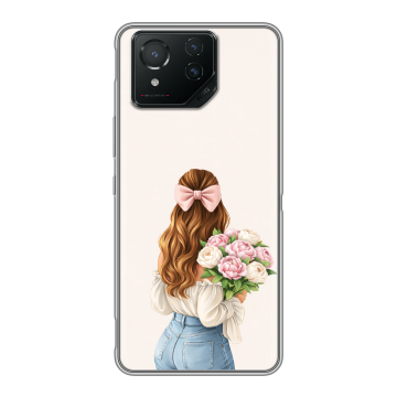 Силиконовый чехол на ASUS ROG Phone 8 с принтом женский Силиконовый чехол на ASUS ROG Phone 8 с принтом женский