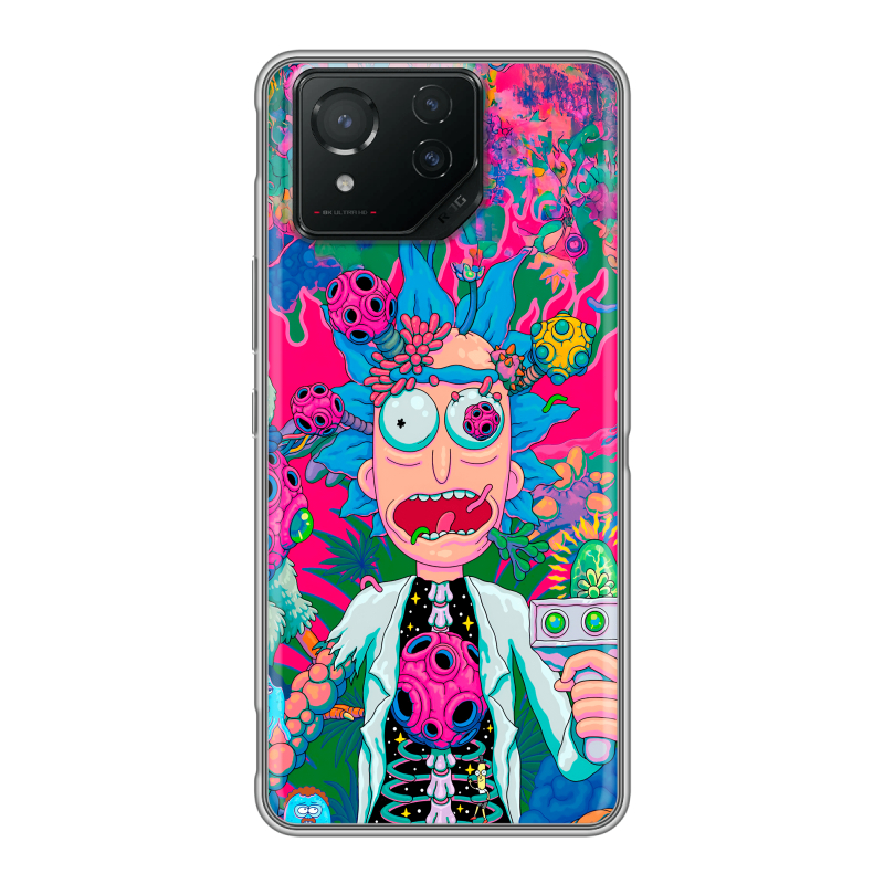 Силиконовый чехол на ASUS ROG Phone 8 с принтом Рик и Морти Rick Morty Силиконовый чехол на ASUS ROG Phone 8 с принтом Рик и Морти Rick Morty