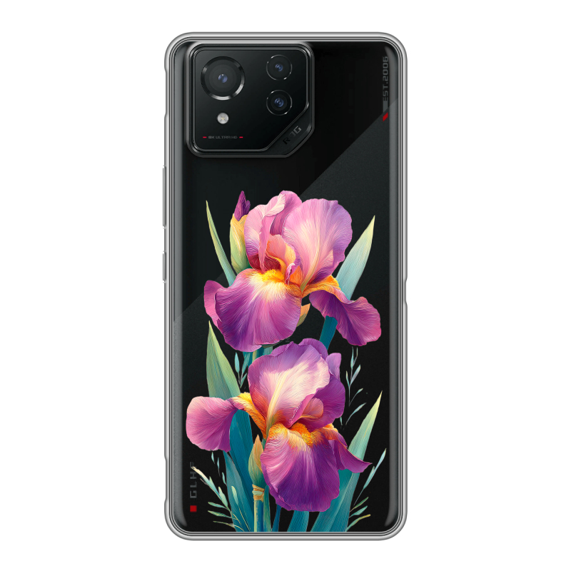 Силиконовый чехол на ASUS ROG Phone 8 с принтом Цветы орхидеи Силиконовый чехол на ASUS ROG Phone 8 с принтом Цветы орхидеи