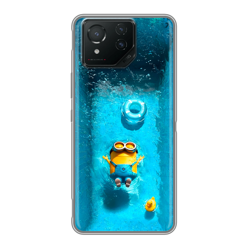 Силиконовый чехол на ASUS ROG Phone 8 с принтом Миньоны Силиконовый чехол на ASUS ROG Phone 8 с принтом Миньоны