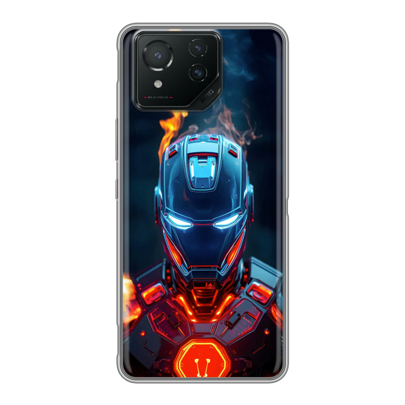 Силиконовый чехол на ASUS ROG Phone 8 с принтом IronMan Железный человек Силиконовый чехол на ASUS ROG Phone 8 с принтом IronMan Железный человек