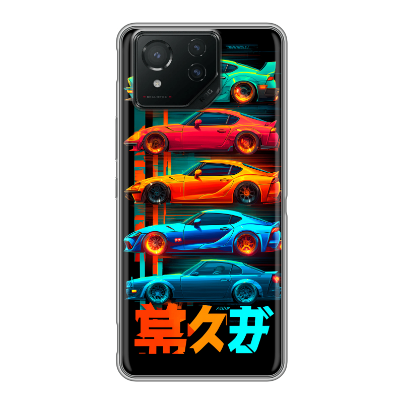 Силиконовый чехол на ASUS ROG Phone 8 с принтом машины тачки Силиконовый чехол на ASUS ROG Phone 8 с принтом машины тачки