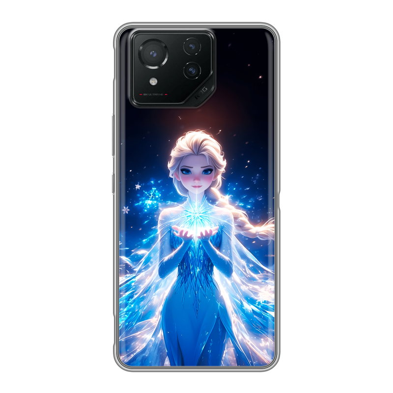 Силиконовый чехол на ASUS ROG Phone 8 с принтом Холодное сердце Frozen Силиконовый чехол на ASUS ROG Phone 8 с принтом Холодное сердце Frozen