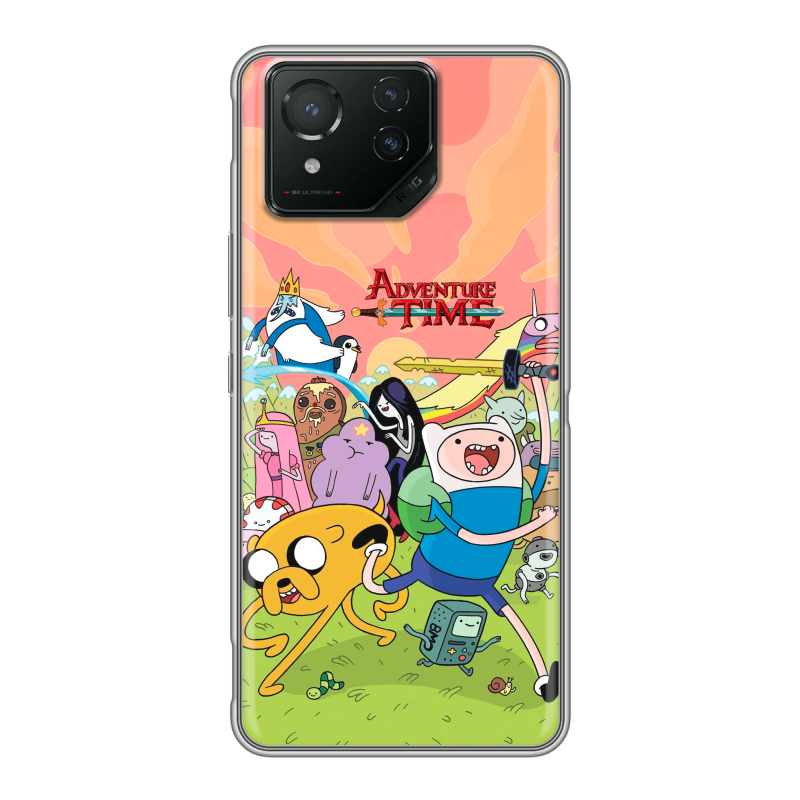 Силиконовый чехол на ASUS ROG Phone 8 с принтом Adventure time Время приключений Силиконовый чехол на ASUS ROG Phone 8 с принтом Adventure time Время приключений