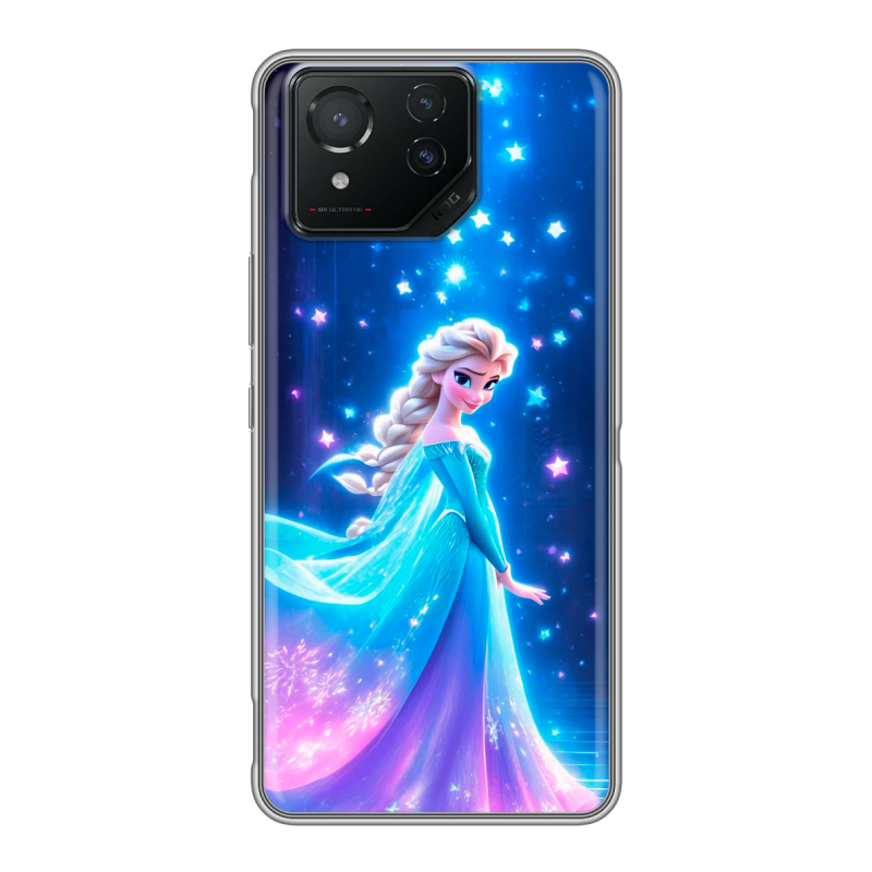 Силиконовый чехол на ASUS ROG Phone 8 с принтом Холодное сердце Frozen Силиконовый чехол на ASUS ROG Phone 8 с принтом Холодное сердце Frozen