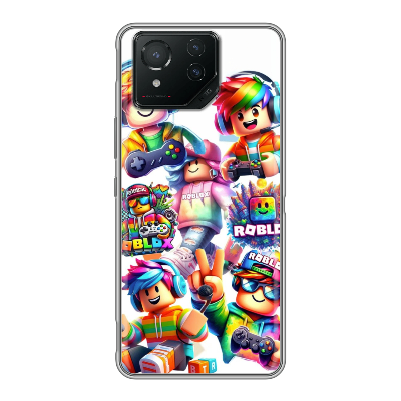 Силиконовый чехол на ASUS ROG Phone 8 с принтом Roblox Роблокс Силиконовый чехол на ASUS ROG Phone 8 с принтом Roblox Роблокс