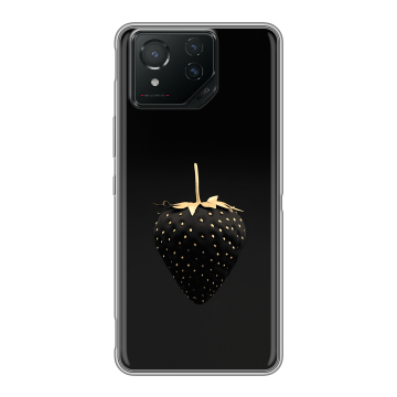 Силиконовый чехол на ASUS ROG Phone 8 Pro с принтом Черная клубника Силиконовый чехол на ASUS ROG Phone 8 Pro с принтом Черная клубника