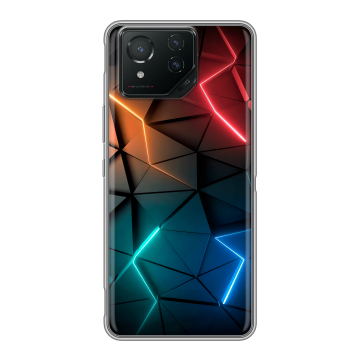 Силиконовый чехол на ASUS ROG Phone 8 Pro с принтом Абстракция неон Силиконовый чехол на ASUS ROG Phone 8 Pro с принтом Абстракция неон