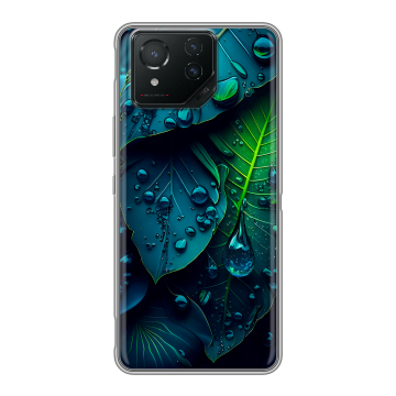 Силиконовый чехол на ASUS ROG Phone 8 Pro с принтом Листья Силиконовый чехол на ASUS ROG Phone 8 Pro с принтом Листья
