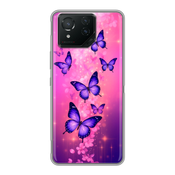Силиконовый чехол на ASUS ROG Phone 8 Pro с принтом Бабочки Силиконовый чехол на ASUS ROG Phone 8 Pro с принтом Бабочки