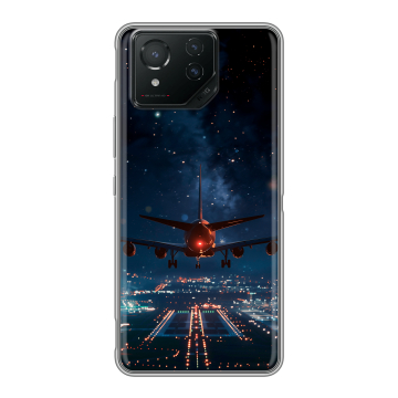 Силиконовый чехол на ASUS ROG Phone 8 Pro с принтом самолет Силиконовый чехол на ASUS ROG Phone 8 Pro с принтом самолет