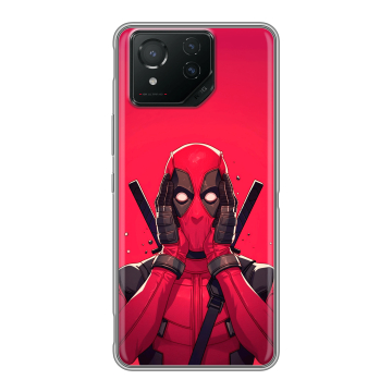 Силиконовый чехол на ASUS ROG Phone 8 Pro с принтом Дедпул Deadpool Силиконовый чехол на ASUS ROG Phone 8 Pro с принтом Дедпул Deadpool