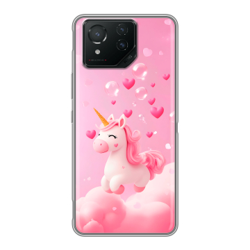 Силиконовый чехол на ASUS ROG Phone 8 Pro с принтом Единорог Силиконовый чехол на ASUS ROG Phone 8 Pro с принтом Единорог