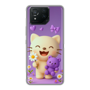 Силиконовый чехол на ASUS ROG Phone 8 Pro с принтом для девочек Силиконовый чехол на ASUS ROG Phone 8 Pro с принтом для девочек