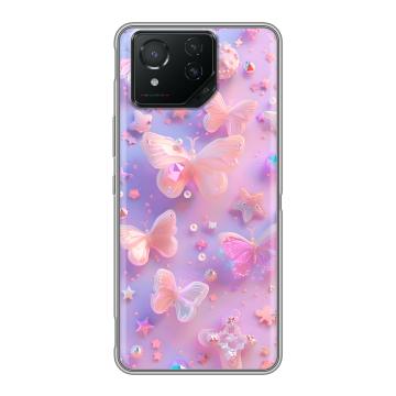 Силиконовый чехол на ASUS ROG Phone 8 Pro с принтом Бабочки