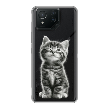 Силиконовый чехол на ASUS ROG Phone 8 Pro с принтом Котенок Силиконовый чехол на ASUS ROG Phone 8 Pro с принтом Котенок