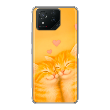 Силиконовый чехол на ASUS ROG Phone 8 Pro с принтом Милые котята Силиконовый чехол на ASUS ROG Phone 8 Pro с принтом Милые котята