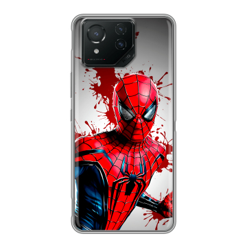 Силиконовый чехол на ASUS ROG Phone 8 Pro с принтом Spiderman Человек паук Силиконовый чехол на ASUS ROG Phone 8 Pro с принтом Spiderman Человек паук