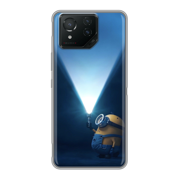 Силиконовый чехол на ASUS ROG Phone 8 Pro с принтом Миньоны Силиконовый чехол на ASUS ROG Phone 8 Pro с принтом Миньоны