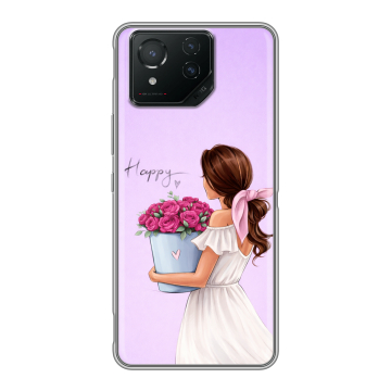 Силиконовый чехол на ASUS ROG Phone 8 Pro с принтом женский Силиконовый чехол на ASUS ROG Phone 8 Pro с принтом женский