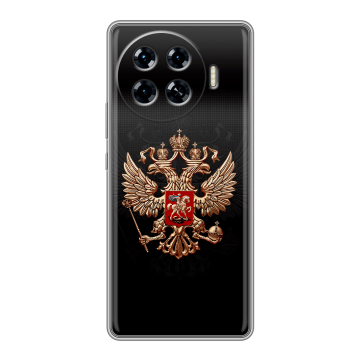 Силиконовый чехол на Tecno Spark 20 Pro Plus с принтом Герб России