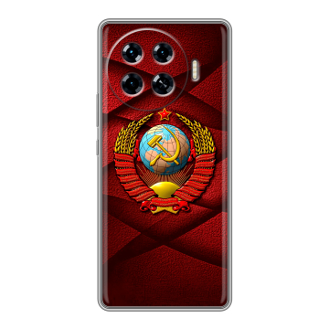 Силиконовый чехол на Tecno Spark 20 Pro Plus с принтом Герб СССР