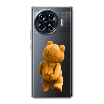 Силиконовый чехол на Tecno Spark 20 Pro Plus с принтом Медведь