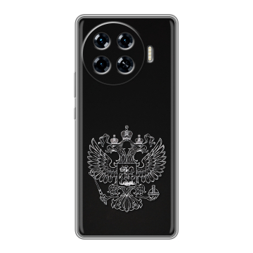 Силиконовый чехол на Tecno Spark 20 Pro Plus с принтом Герб России