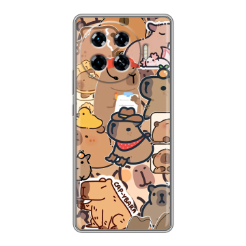 Силиконовый чехол на Tecno Spark 20 Pro Plus с принтом капибара Силиконовый чехол на Tecno Spark 20 Pro Plus с принтом капибара