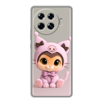 Силиконовый чехол на Tecno Spark 20 Pro Plus с принтом Куроми Kuromi 