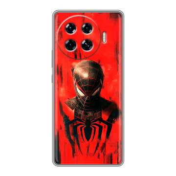 Силиконовый чехол на Tecno Spark 20 Pro Plus с принтом человек паук spiderman