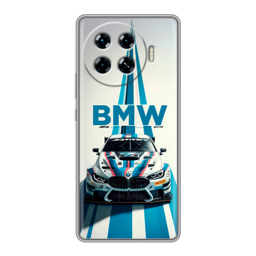 Силиконовый чехол на Tecno Spark 20 Pro Plus с принтом БМВ BMW