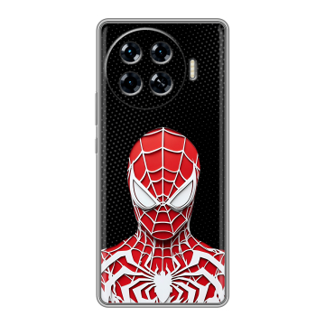 Силиконовый чехол на Tecno Spark 20 Pro Plus с принтом человек паук spiderman Силиконовый чехол на Tecno Spark 20 Pro Plus с принтом человек паук spiderman