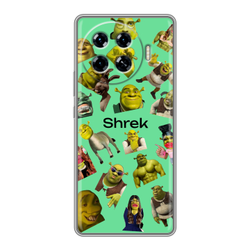 Силиконовый чехол на Tecno Spark 20 Pro Plus с принтом Шрек Shrek