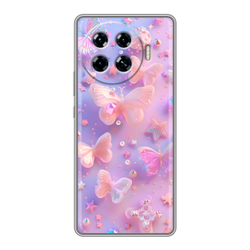 Силиконовый чехол на Tecno Spark 20 Pro Plus с принтом Бабочки