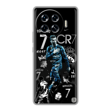 Силиконовый чехол на Tecno Spark 20 Pro Plus с принтом Реал Роналдо