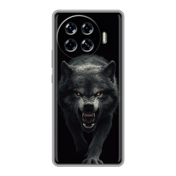 Силиконовый чехол на Tecno Spark 20 Pro Plus с принтом Волк