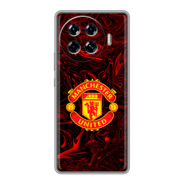 Силиконовый чехол на Tecno Spark 20 Pro Plus с принтом Manchester United